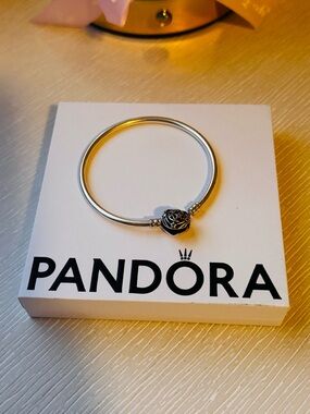 Pandora - Celestial Heart Clasp Bangle
